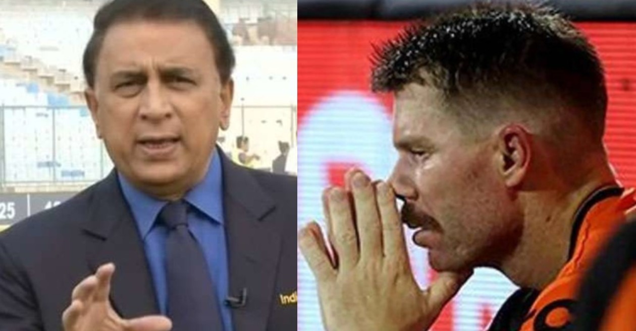 Sunil Gavaskar and David Warner