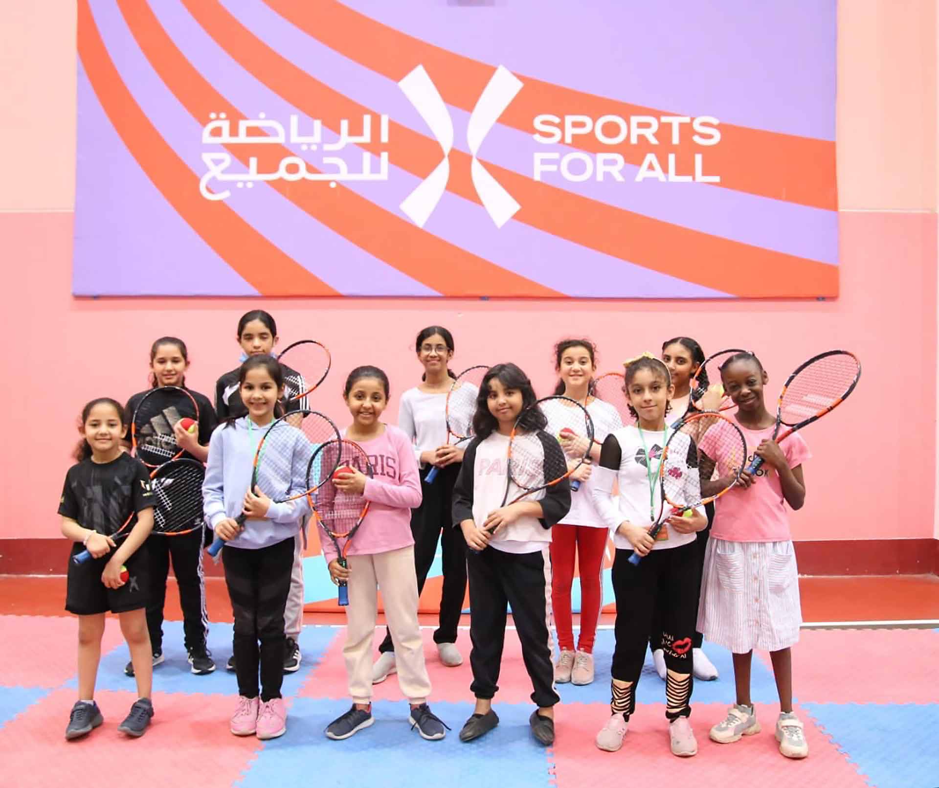 Young girls are coming to tennis through the Tennis For All programme.