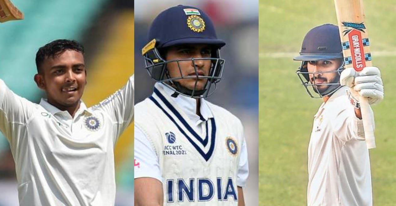 Prithvi Shaw, Shubman Gill, Devdutt Padikkal