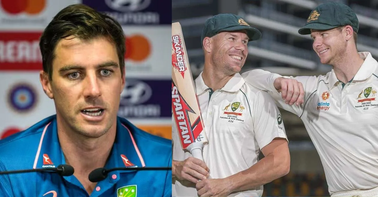 Pat Cummins, David Warner, Steve Smith