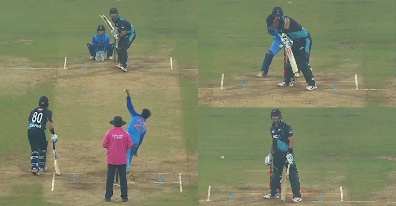 Kuldeep Yadav cleaned up Daryl Mitchell