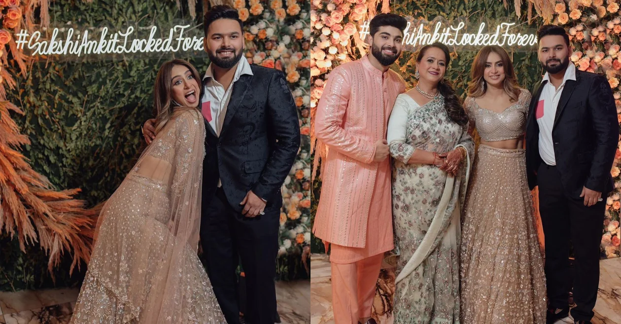 Rishabh Pant with sister, mother and soon to be brother-in-law
