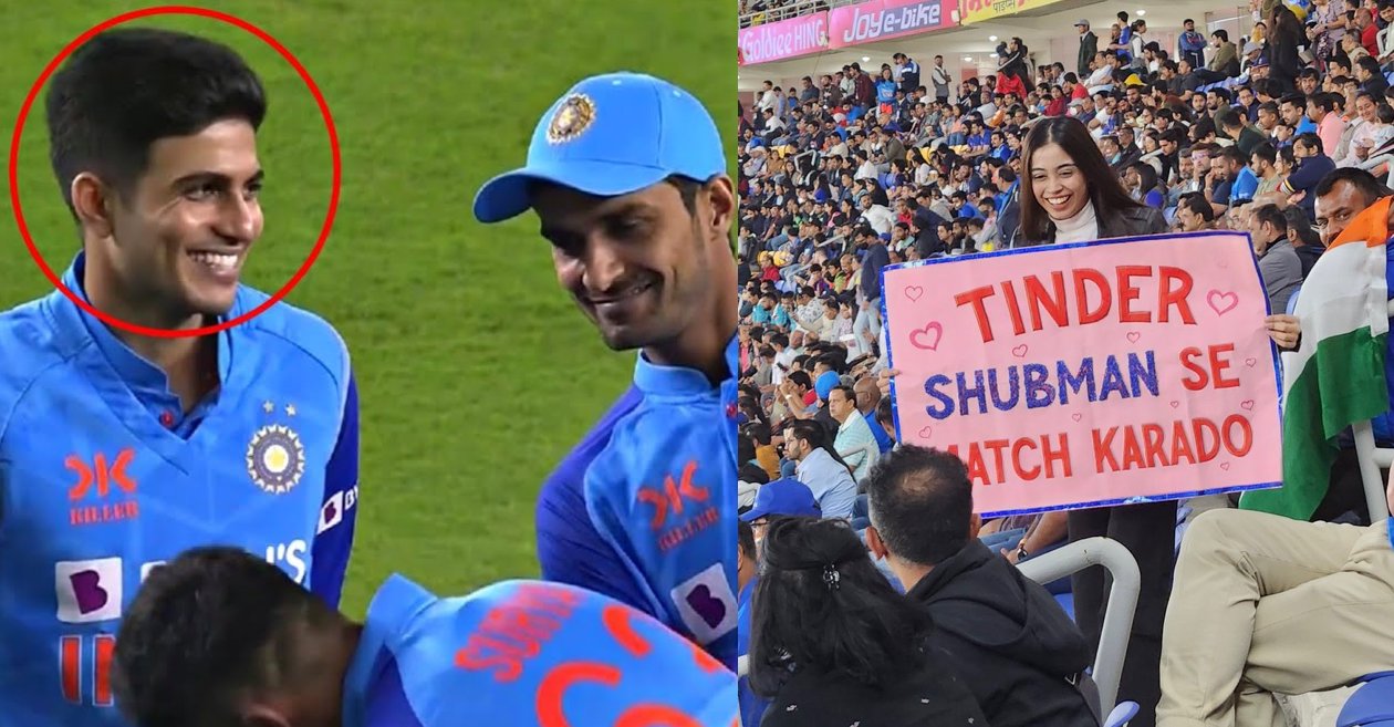 Shubman Gill, Tinder proposal by a fan girl