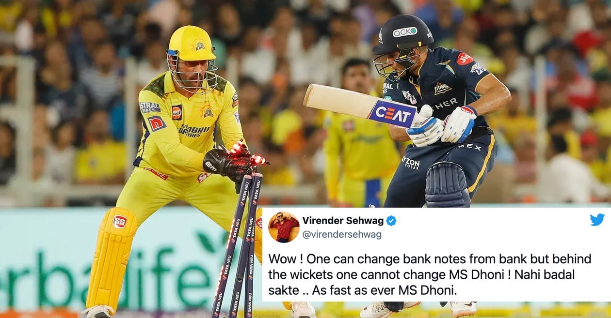 MS Dhoni stumps Shubman Gill in 0.1 second